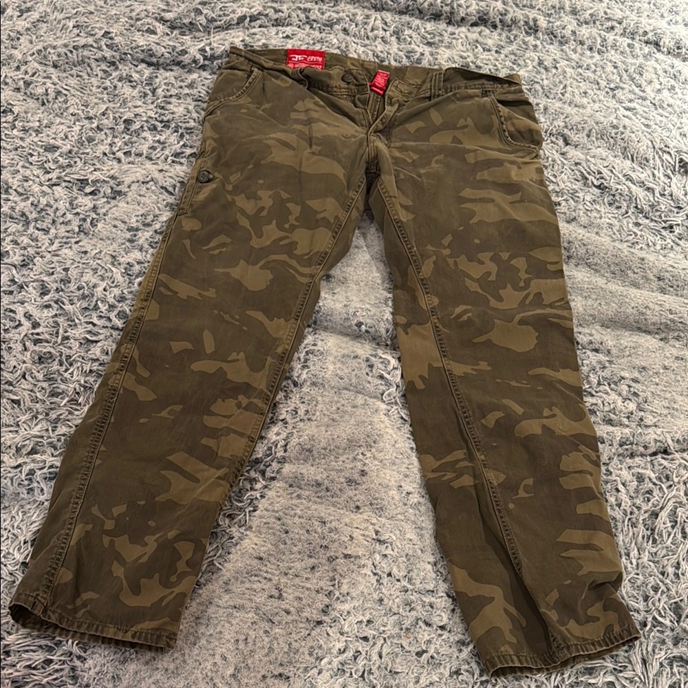 Jordan Craig Olive Green Camo Cargo Pants
